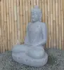  Product image 2 of the product “Seated Buddha made of Riverstone in Dhyana position - gesture of meditation, H. 81cm. ”